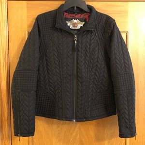 Harley Davidson Quilted Riding Jacket Size L